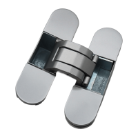 Петля скрытой установки B44-SC (110x30-3D) матовый хром