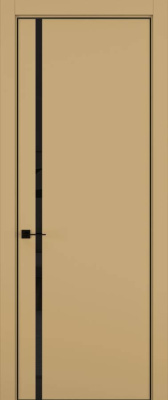 Дверь Керамик сэнд 5 MN ст. lacobel черный 2300*800 (196) кромка черная Eclipse