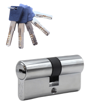 Механизм цилиндровый  P60 (30х30) CP 5 ключей ( хром)