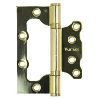 Петля без врезки 100*75*2,5 2BB-PB ( золото)