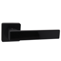 Ручки дверные алюминиевые  V52BL/BL AL (черный мат./черный глянец)