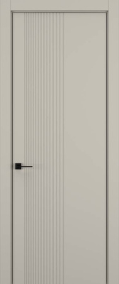 Полотно VERTICAL 07 Матовый Серый шелк 2200*800 A2 L/Матовый каменно-серый