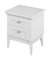 Тумба прикроватная 2 ящика спальня 1705/WHITE