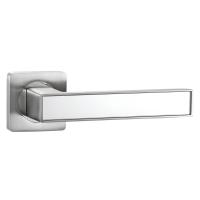 Ручки дверные алюминиевые  V52D AL (матовый никель/зеркальный)