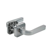 Ручки дверные алюминиевые  V24L-2 AL (матовый хром)