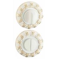 Накладки санузловые BK10WG (белый/золото)