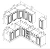 Готовый кухонный гарнитур МИЛАНА 11