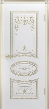 Межкомнатная дверь «Ария Корона В3, ДГ» 2000 x 600 slonovayakostspatinoyzoloto