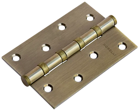 Петля карточная универсальная MS 100X70X2.5-4BB AB стальная, врезная, цвет бронза, сталь