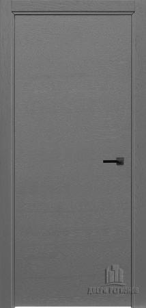 Дверь межкомнатная Intero натуральный шпон chiaro patina argento (ral 9003) глухая 800x2000 Grigio Ral