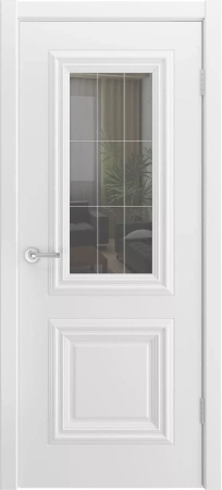 Межкомнатная дверь «Канто-1 ДО» 2000 x 600 belyy
