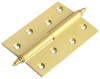 Петля разъемная стальная MS 100X70X2.5 L SG левая, врезная, цвет матовое золото, сталь