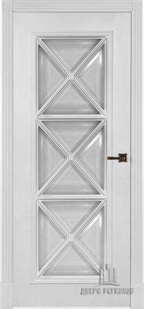 Дверь межкомнатная Багет 17 эмаль и лак эмаль белая 600x2000 17 Emal