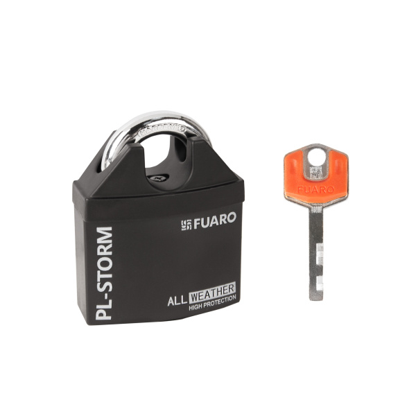 Замок Fuaro (Фуаро) навесной PL-STORM-3650 4 key (дисковый ключ)