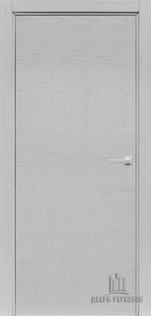Дверь межкомнатная Intero натуральный шпон chiaro patina argento (ral 9003) глухая 900x2000 Chiaro Patina