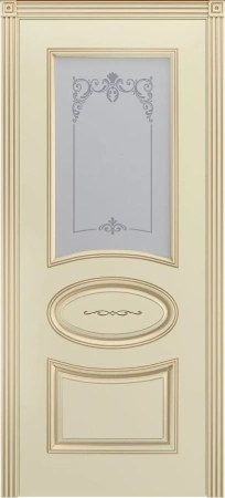 Межкомнатная дверь «Ария В1 ДО1» 2000 x 800 slonovayakostspatinoyzoloto