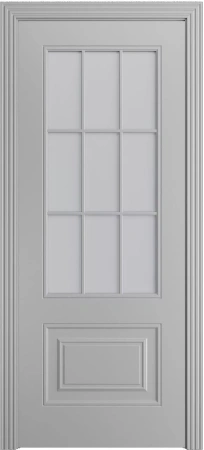 Межкомнатная дверь «Версаль-1Ф Loft (9) ДО» 2000 x 900 Светло серая