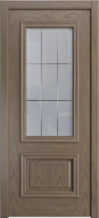 Межкомнатная дверь «Бристоль Премиум, ДО» 2000 x 800 Дуб коньячный