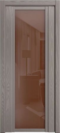 Межкомнатная дверь «QDO X, ДО» 2000 x 800 Темный шоколад