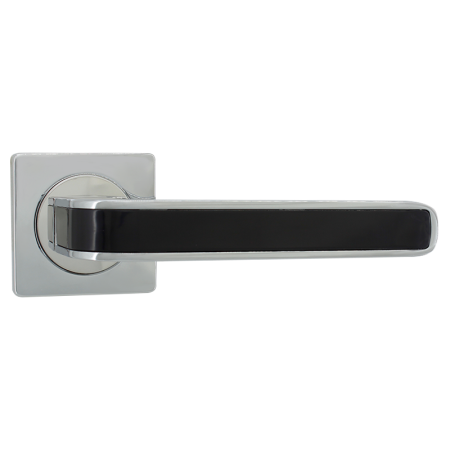 Ручки дверные алюминиевые V09CP/BL AL(хром/черный)