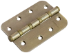 Петля универсальная карточная MS-C 100X70X2.5-4BB AB стальная скругленная, врезная, цвет бронза