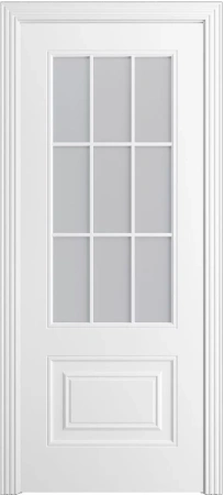 Межкомнатная дверь «Версаль-1Ф Loft (9) ДО» 2000 x 600 Белоснежный